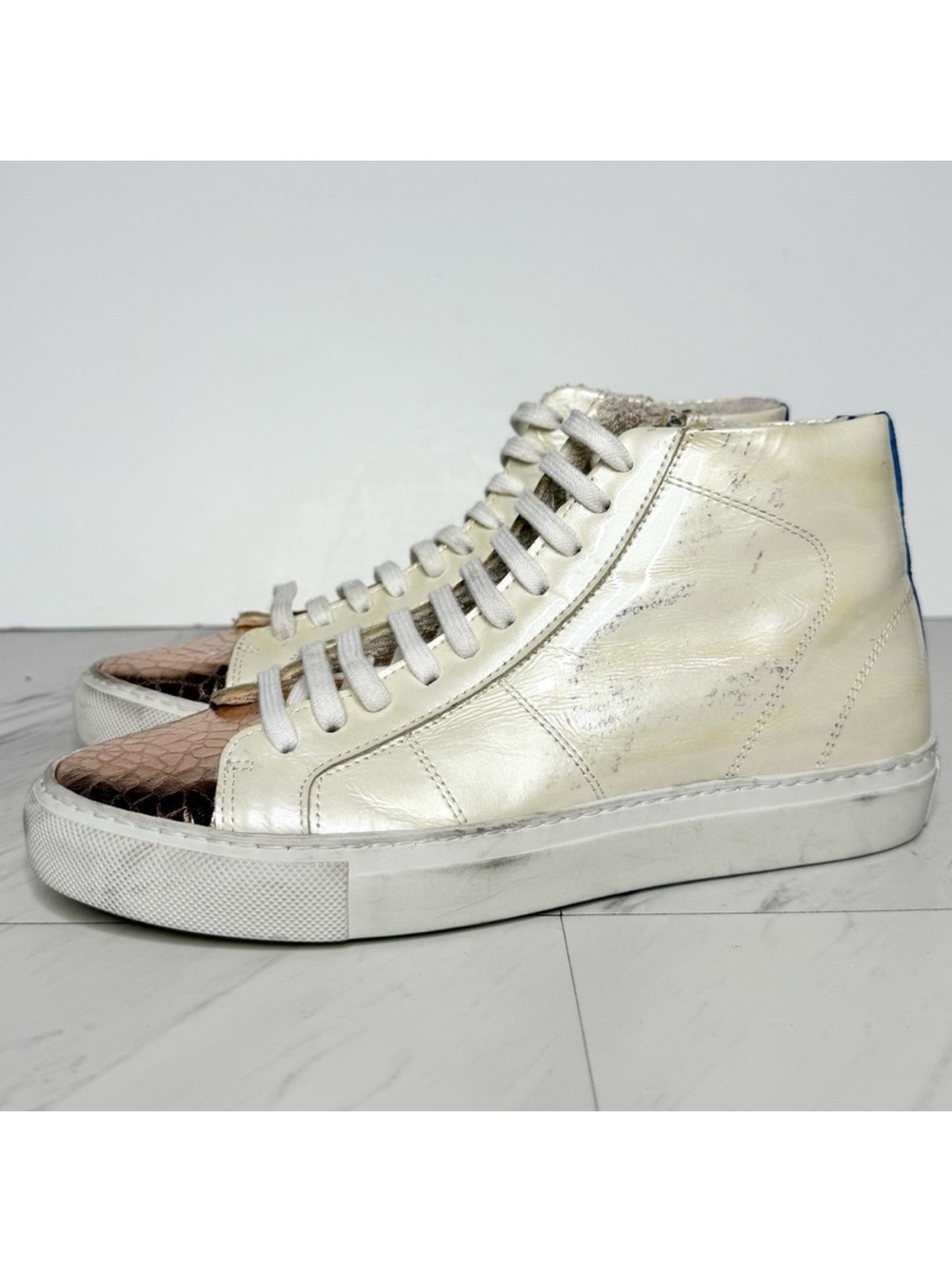 P448 Lace Up High Top Sneaker 35